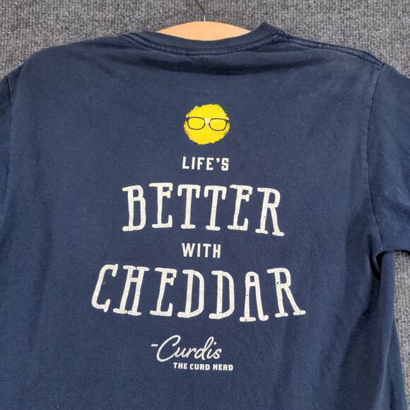 Culvers Men's Curb Nerd Graphic T-Shirt Blue XS Short Sleeve Crew Neck - Picture 6 of 12